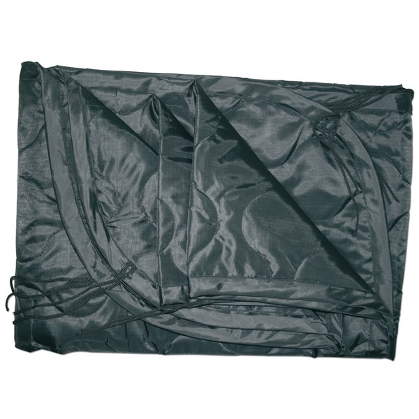 Neu Mil-Tec Poncho Liner Steppdecke Black FüR Camping Outdoor Survival Bushcraft-image