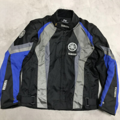 YAMAHA Racing Jacket Nylon Jacket Black Grey Blue XL [EXC] limited