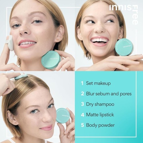 innisfree No-Sebum Matte Mineral Setting Powder Blurring Loose Powder 0.17 oz - Picture 6 of 10