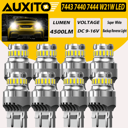 AUXITO 1157 3157 7443 LED Turn Signal Light Bulbs CANBUS Anti Hyper Flash Amber - Picture 11 of 16