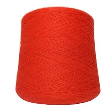 Alpaca Yarn on Cone - Flame Orange - Lace Weight - 1KG