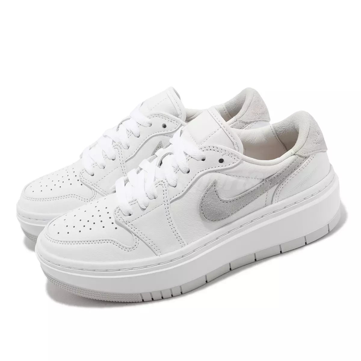 Nike Wmns Air Jordan 1 Elevate Low White Grey Women Casual Platform  DH7004-110