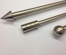 Vorhangstange ausziehbar Gardinenstange Edelstahl  Stilgarnitur Gardinen Vorhang