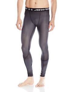 Mens Under Armour Charged Compression Leggings Grey Size XL