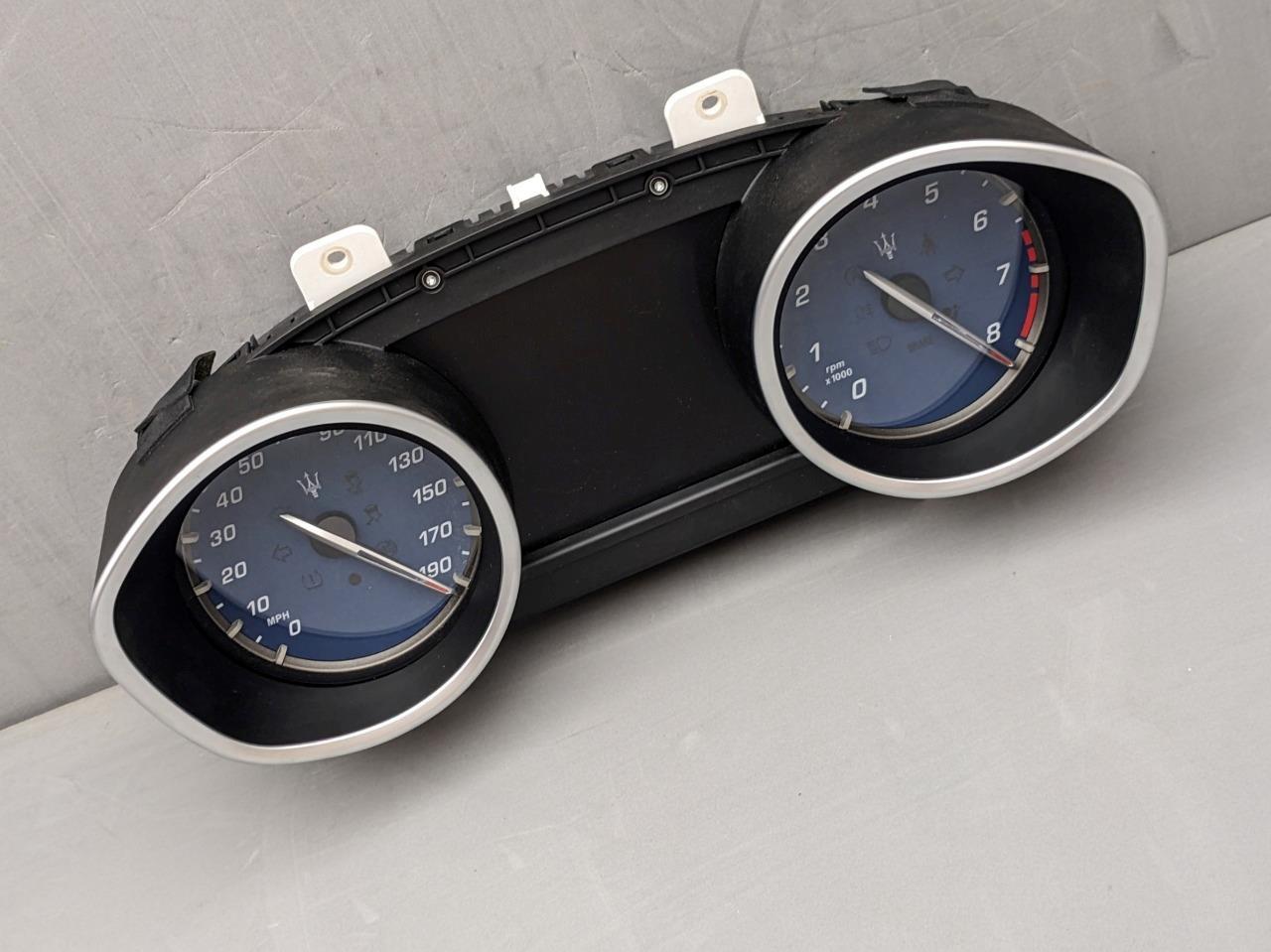 OEM 2015-2017 Maserati Ghibli M157 190mph Speedometer Gauge Cluster 670031671