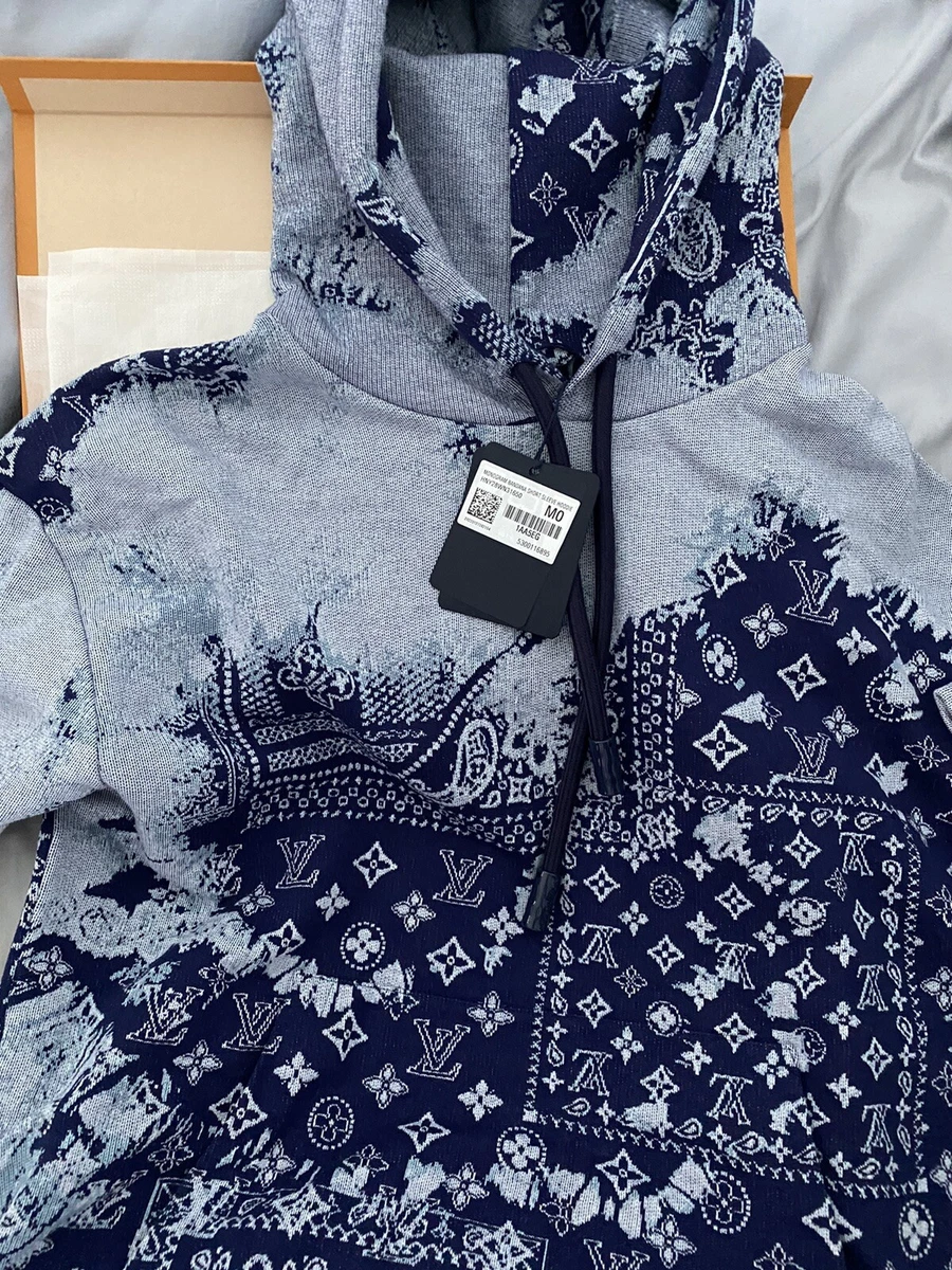 louis vuitton blue hoodie