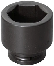 2-7/8" x 1-1/2" Drive 12 Point Shallow Socket Black For Impact Use Williams USA