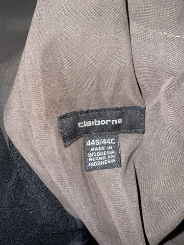 Claiborne brown Trench Coat belted single breast lined removable Mens 44S - Picture 12 of 12