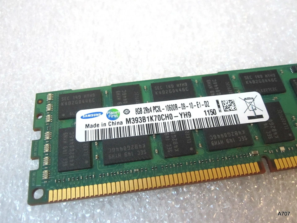 Cisco 15-12305-01 Samsung 8GB 2Rx4 PC3L-10600R-09-10-E1-D2 Ram - Image 4 of 4
