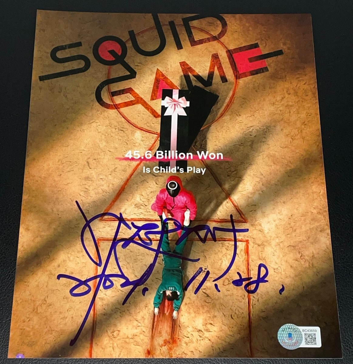 Lee Jung-jae Signed Autograph 8x10 Photo Authentic Squid Game