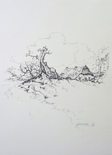 N°14 / PLANCHE DESSIN TEKENINGEN ANTON PIECK 30 x 22 CM ENVIRON