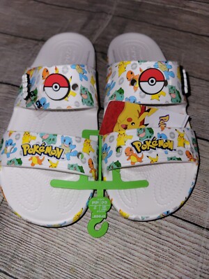 Crocs Pokemon Classic Sandal White Pikachu Squirtle Charmander Bulbasaur M9 W11 s-l400.jpg main image 2