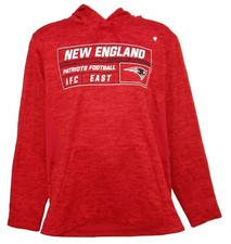 New England Patriots Men's Size Medium Performance Hooded Pullover Sweatshirt