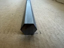 12L14 Steel Bar Stock; 1" Hex Bar x 12" Long, 1.00" Hexagonal Bar