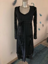 robe manches longues velours + stretch noire MC PLANET taille 38 fr 36D NEUVE 