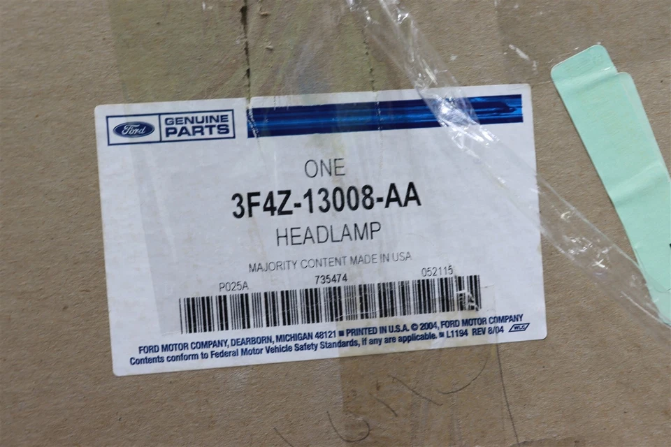 NUEVO OEM Ford Passenger Side Faros Conjunto 3F4Z-13008-AA Mercury Sable 03-05 Foto 2 de 4