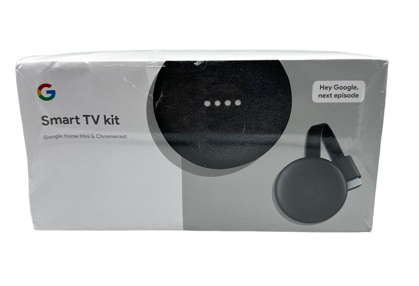 Google Smart TV Kit with Google Home Mini & Chromecast Charcoal | Brand New-image