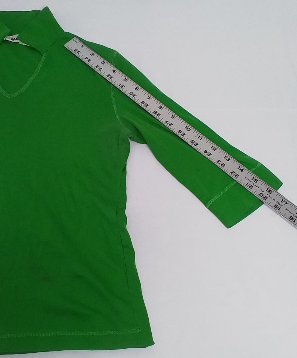 シャツ Jil Sander Polo Women's Small Green Collared Top #W3179 | eBay