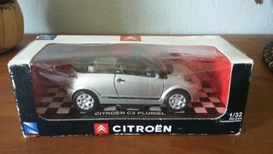 Détails Sur Citroën C3 Pluriel Grise Echelle 132 Marque New Ray