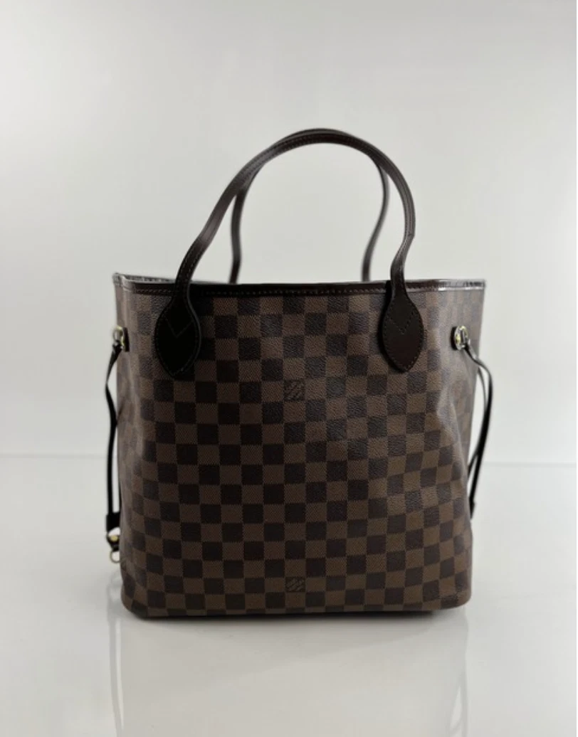 LOUIS VUITTON Damier Ebene Neo Neverfull MM Rose Ballerine 158785