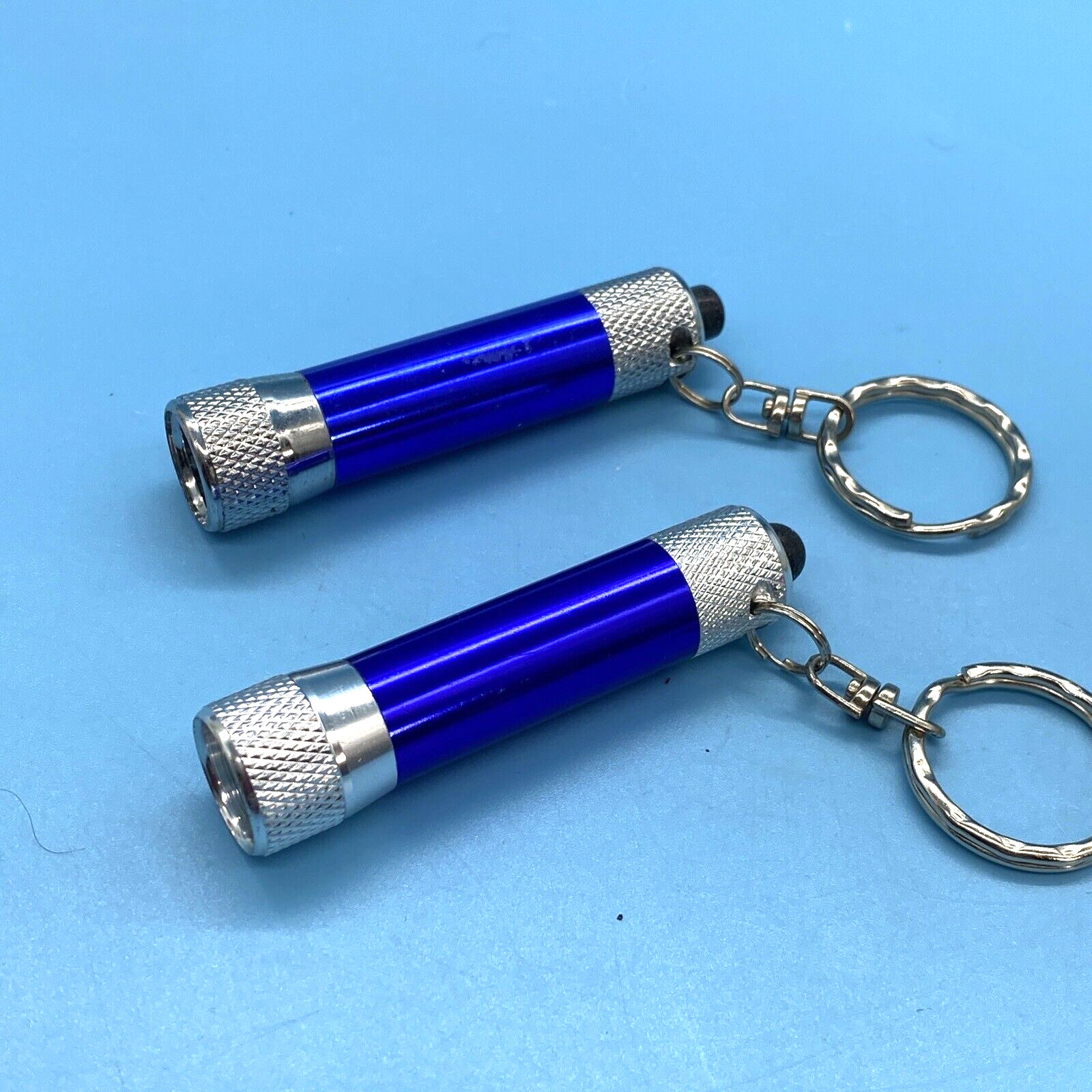 2 Mini LED Collectable Flashlights Keychains Adve… - image 6