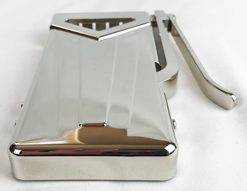 NEW Nickel OEM Sideways Vibrola Tremolo Tailpiece for Gibson LP SG Guitar - Picture 3 of 8