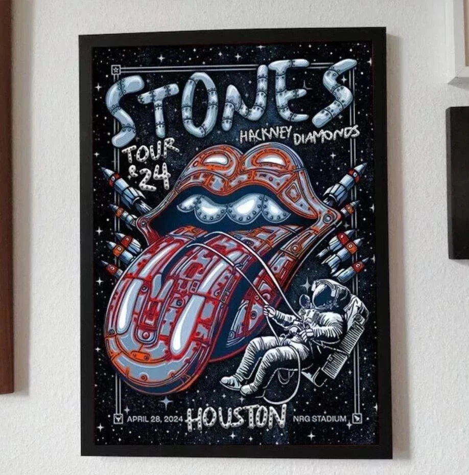 The Rolling Stones Tour 2024 Hackney Diamonds Wall Decor Poster