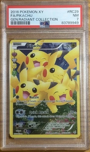 Pikachu RC29/RC32 Full Art Ultra Rare Generations PSA 7 Pokemon XY