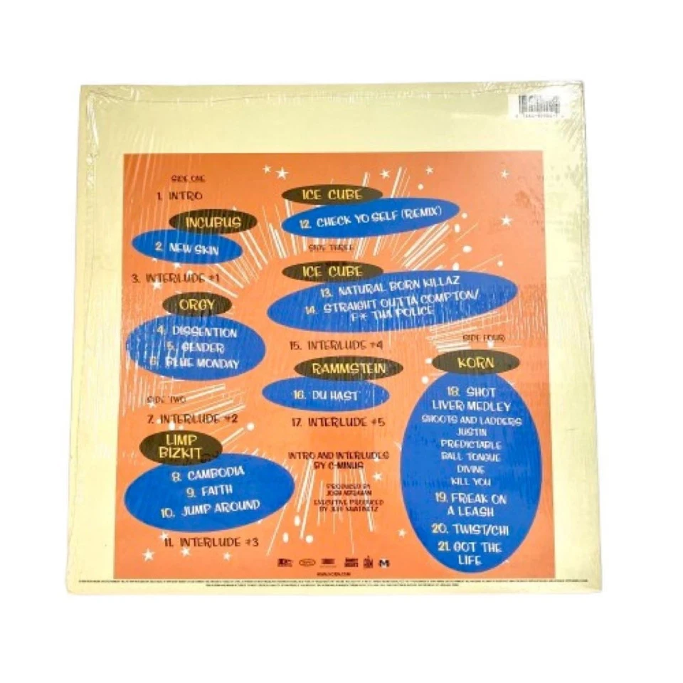 1Day Ship Family Values Tour '98 Yellow Vinyl LP Us Org Korn Limp Bizkit Incubus - Image 2 of 4