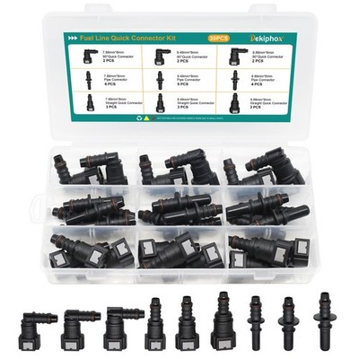 30pcs Assorted Fuel Line Quick Connector Set, Fuel Line Repair Kit Hose...