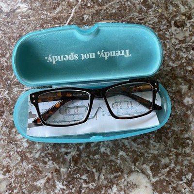 Tortoiseshell Reading Glasses +2.50 Zenni Optical with Case Readers In Case