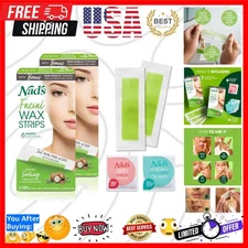 Facial Wax Strips, Fragrance free, 48 Count Pack of 2