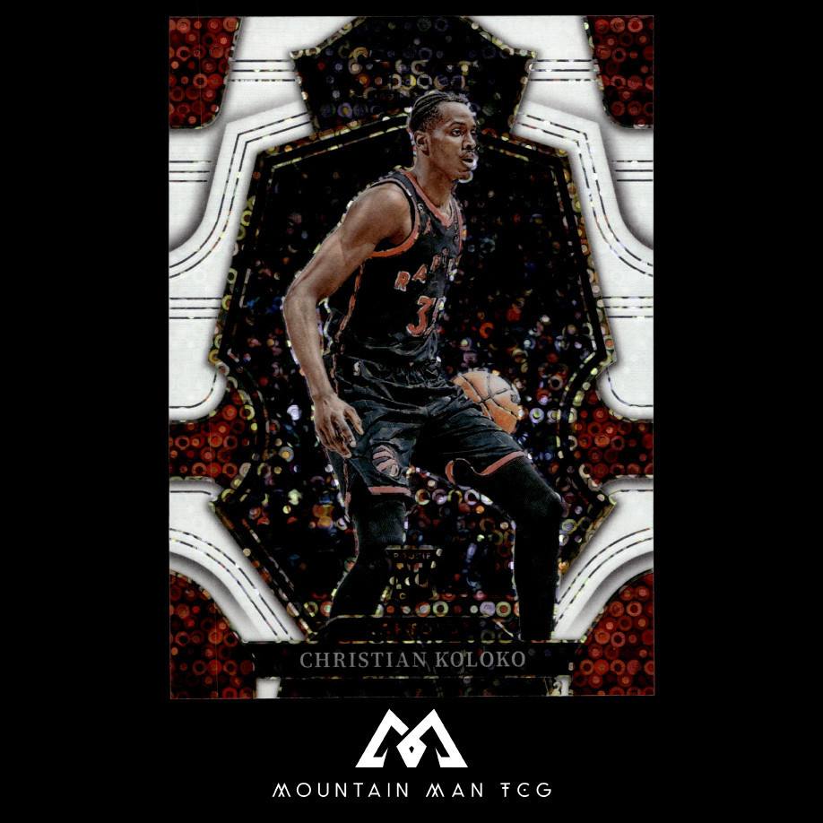 2022-23 Panini Select #185 Christian Koloko White Disco Prizms #/75