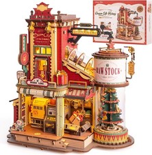 Robotime ROKR 3D Wooden Puzzle Carousel Music Box Craft Model Kit Adults Gift