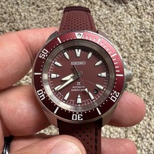 Seiko Prospex Samurai Automatic Red Dial 41.7mm Case Men's Watch SRPL11 2