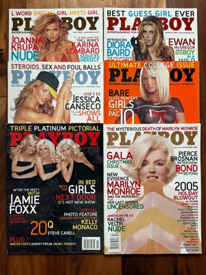 Playboy Lot of 6 Jul Dec 2005   Krupa, Underwood, Girls Next Door -Free Shipping