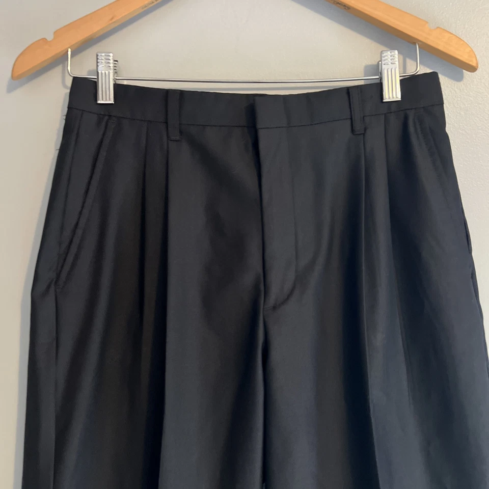 Boys Size 18 Black Class Club Dress Pants Pleated Excellent Quality - Image 2 of 4