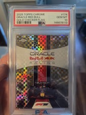 2025 Topps Chrome Red Bull Team Card Numbered To /50 PSA 10