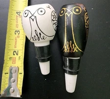 Kate Spade New York Woodland Park Set Of 2 Owl Bottle Stoppers -Lenox