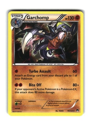 Garchomp 70/122 Rare BREAKpoint Pokémon Card Holo