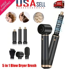 Blow Dryer Brush 5 in 1 Negative Ion Hair Dryer Brush Air Styler Curling Wrap