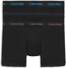 Calvin Klein Men's Cotton Stretch 3-Pack Low Rise Trunks -XL