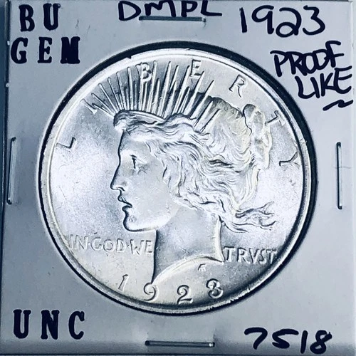1923 P BU GEM PEACE SILVER DOLLAR UNC MS+++ U.S. MINT RARE COIN 7518