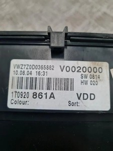 VW TOURAN 1T1, 1T2 Kombiinstrument 1T0920861A 1.97 Diesel 103kw 2006 33310854