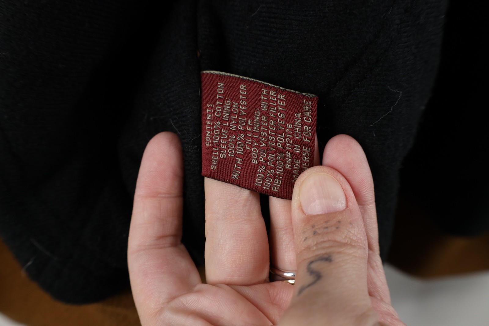 Vintage Mens XL Distressed Owens Corning Quilted Canvas Hooded Work Jacket Brown