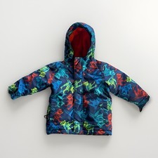 TCP Dinosaur Winter Puffer Coat Toddler Boys 2T Multicolor Warm Dino-Mite EUC