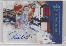 2019 Diamond Kings DK Material Signatures Holo Blue 4/25 Patrick Wisdom Auto 4l3
