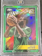 Topps Chrome 2023-24 Finesse Jaylen Brown #F-2 Green Refractor /99 Celtics