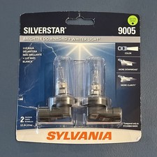 Sylvania 9005 Silverstar High Performance Halogen Headlight Pair Set 2 Bulbs