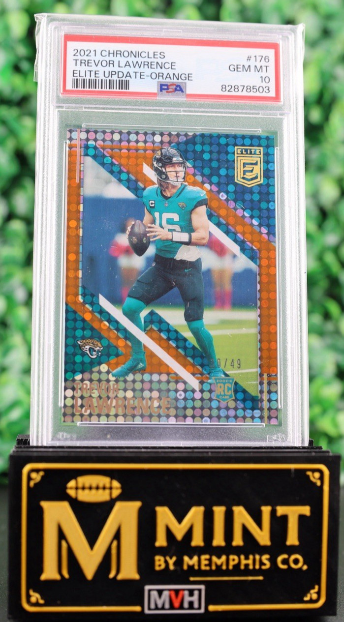 Trevor Lawrence Panini Chronicles Elite Update #176 Orange